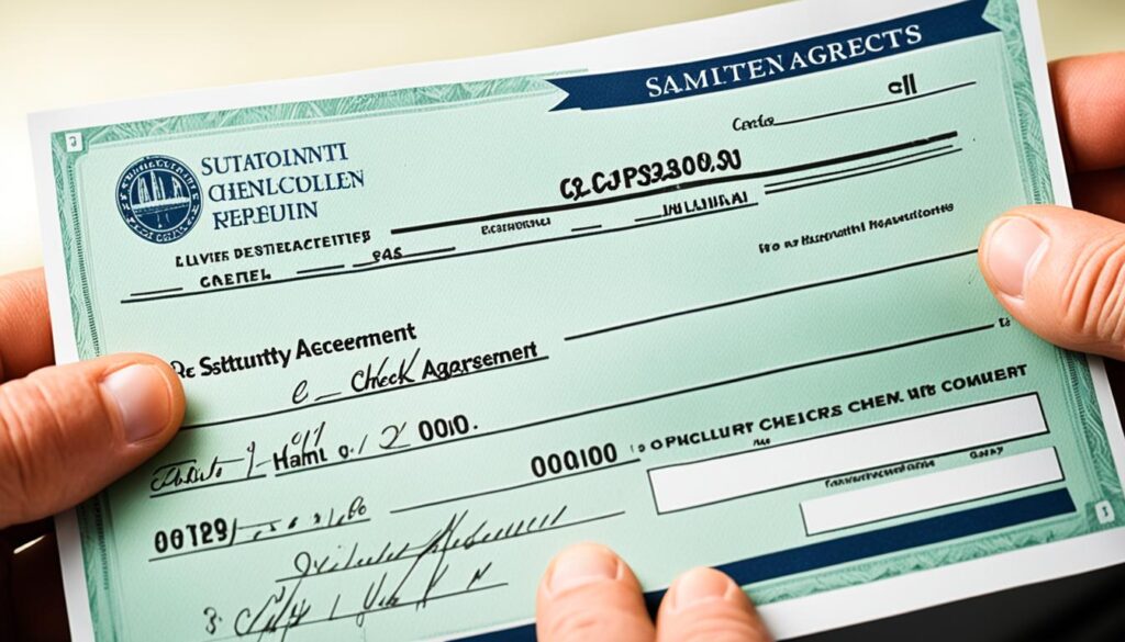 settlement check